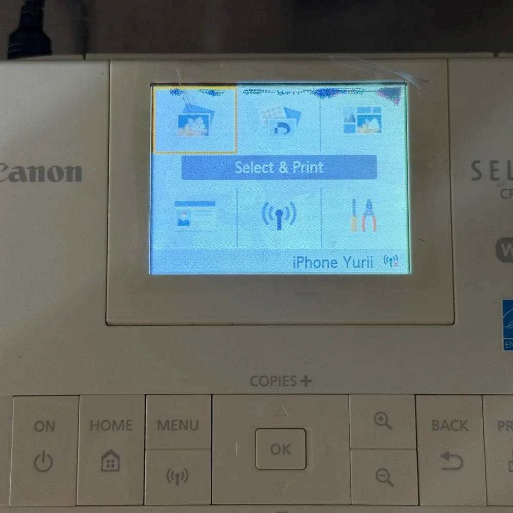 Canon SELPHY CP1300 Wireless Compact Photo Printer White for Parts Repair C-10